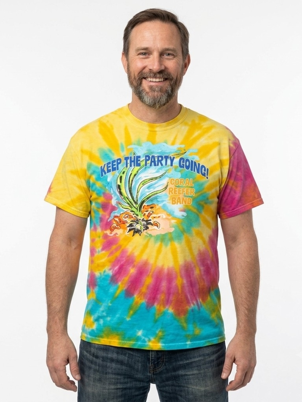 Coral Reefer Band Tour 2025 Tie Dye Shirt L